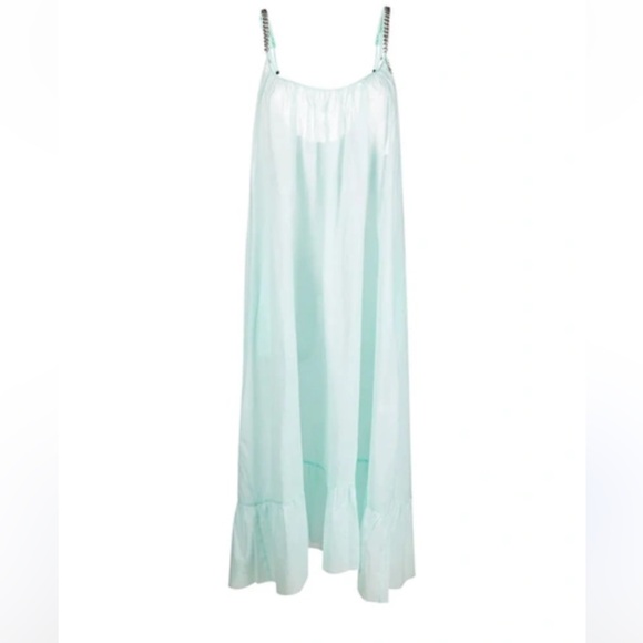 Stella McCartney**Turquoise Maxi Coverup Dress***XS,Small,Med.,Large***$1080 NWT - Picture 4 of 9
